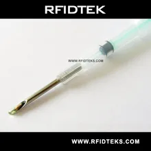 ПЭТ микрочипы 1,4*8 мм ISO11784/785 FDX-B животных Стекло RFID тег чтения и записи EM4305 чип