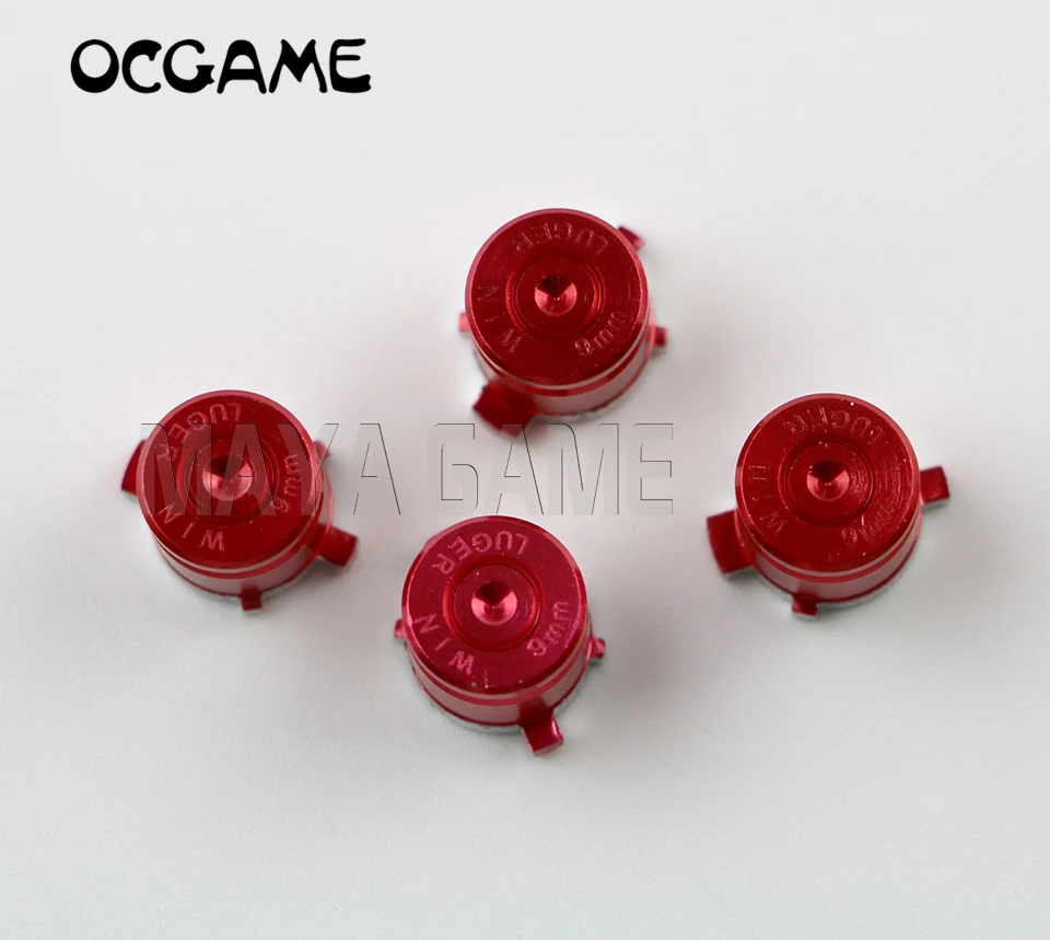 

OCGAME 120pcs=30sets Colorful New Arrival Universal Metal Bullet Buttons For Sony PlayStation 4 For PS4 Gamepad Controller