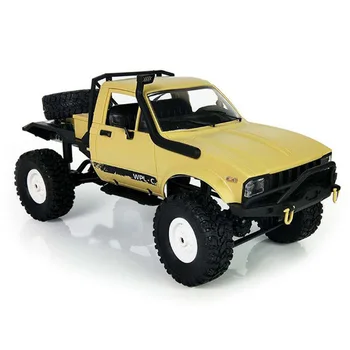 

1:16 Scale 2.4GHz Wireless Remote Control 2CH 15km/H 4WD Mini Off-Road RC Semi-Truck With Metal Chassis TPR Tires RC Vehicle