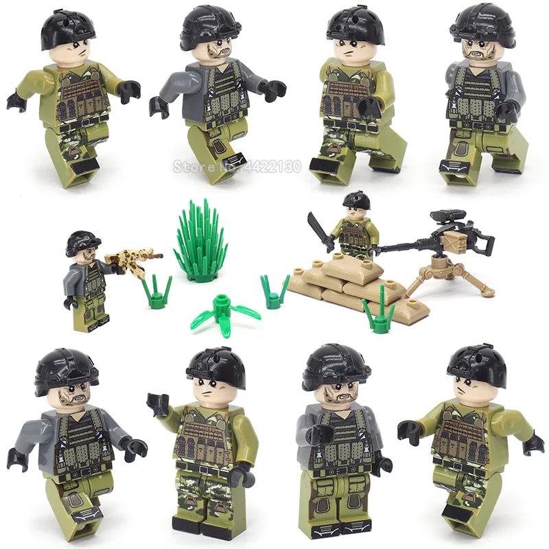 

Legoinglys Military Figures Military Building Blocks Super Soldier WW2 Army Special Forces Set Assemble Model Gift For Boy Toy