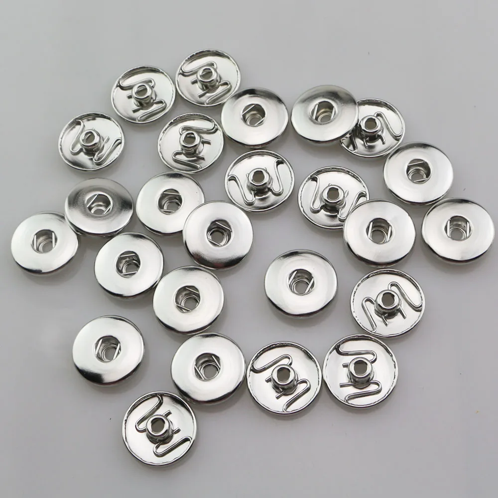 500pcs/lot Fashion Metal Diy 18mm Snap Button Cap Accessories Brass