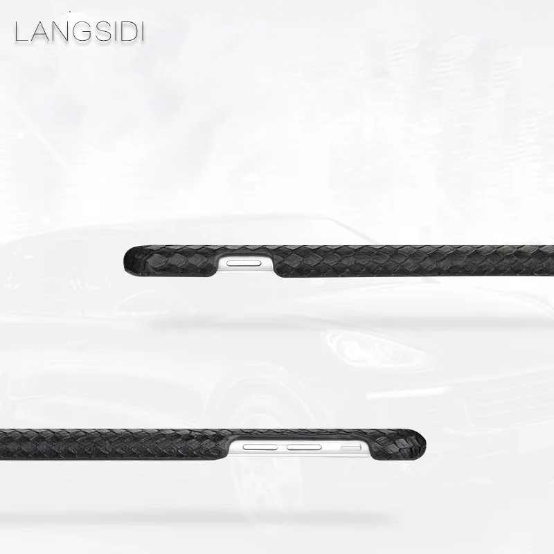 Genuine Leather Python skin phone case for iphone X XS XR 12 6 7 8 8plus SE 2 2020 Soft touch Luxury case For iphone 11 pro max