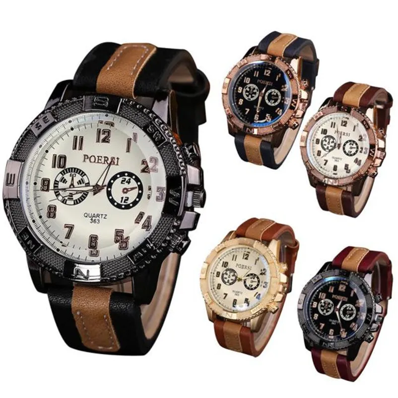 Mens watches top brand luxury Analog Quartz watch bands strap Sport Wrist Dress Watch Casual Wristwatch relojes hombre M16 (9)