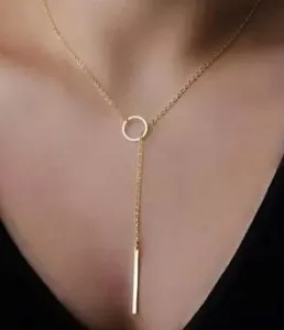 hot casual mode metal kette bar kreis lasso dreieck punk sexy halskette unique necklace free shipping cheap jewelry