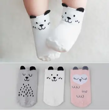 

Lovely Cartoon Baby Socks Newborn Boys Girls Cotton Non-slip Socks