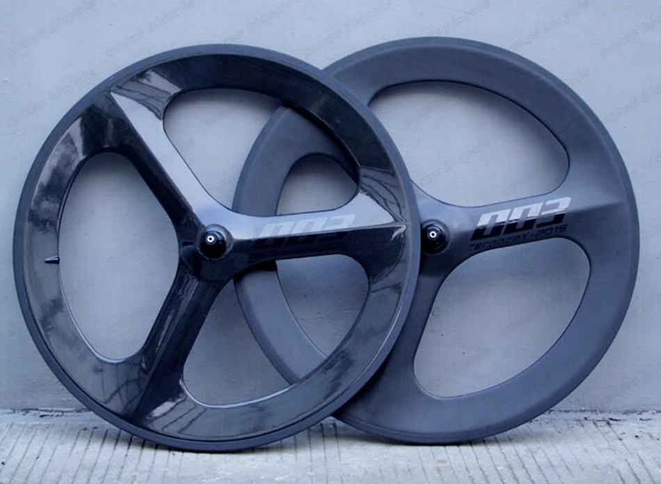 Flash Deal 700C full carbon 3-spokes carbon wheels 70mm depth Tri-spoke clincher/tubular for road/Track/Triathlon/Time Trial Bike rim 2 Flash Deal 700C full carbon 3-spokes carbon wheels 70mm depth Tri-spoke clincher/tubular for road/Track/Triathlon/Time Trial Bike rim 2