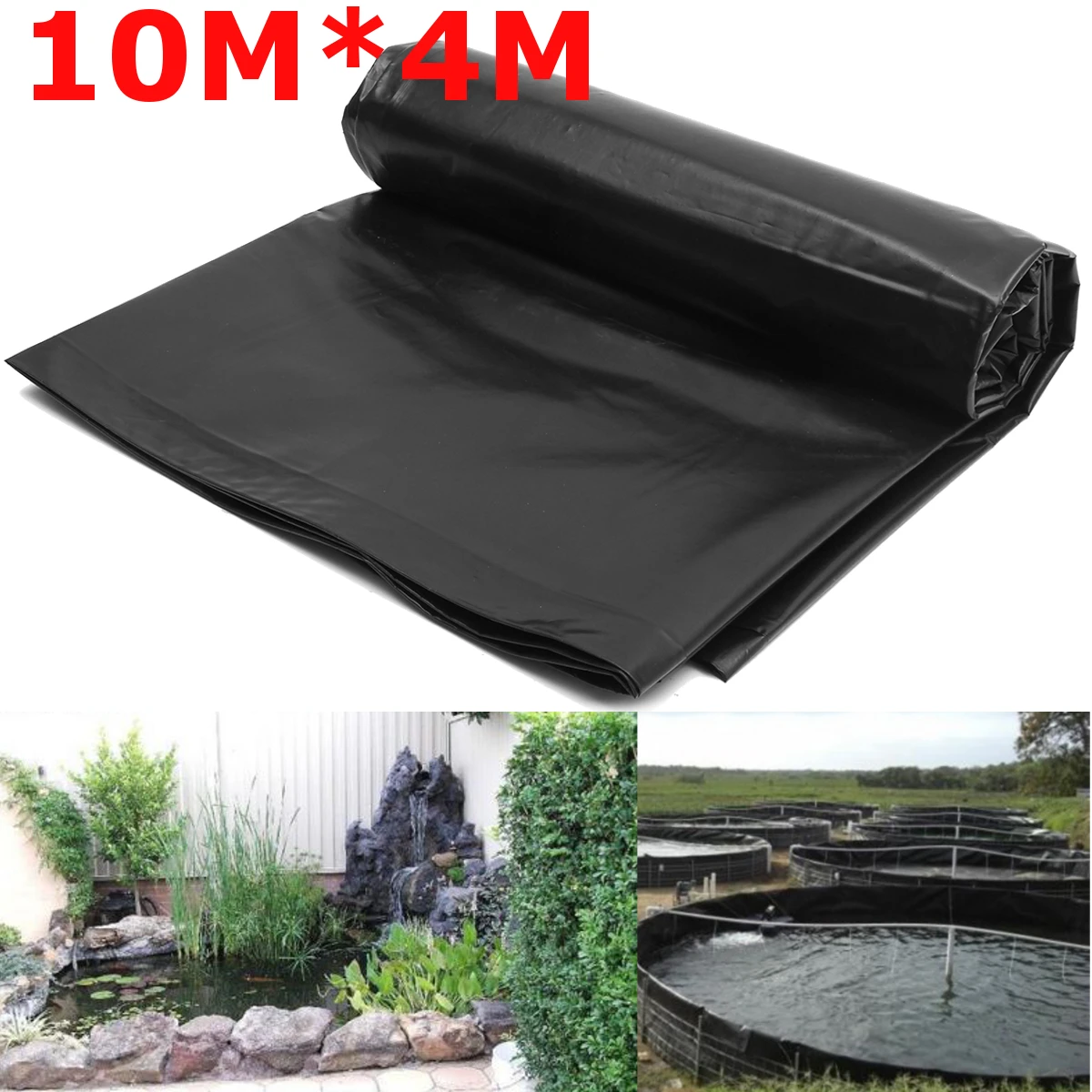 

10X4M Professional Fish Pond Liner Garden Pools Reinforced HDPE Heavy Landscaping Pool Pond Waterproof Liner Cloth