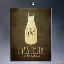Steampunk Art Print Wall Poster Pasteur 1822 Painting Printed On Canvas gift Landscape Rectangle Canvas Printings Impressionist