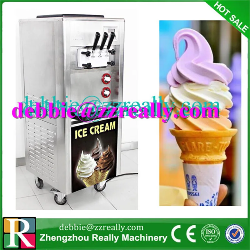 Free shipping Commercial economic soft ice cream machine for salesoft