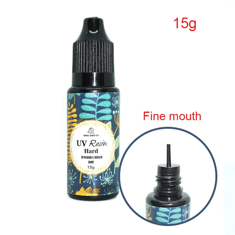 

10/15/25/60/100 / 200g UV resin ultraviolet hard glue transparent DIY LED tools for fashion jewelry sales leader