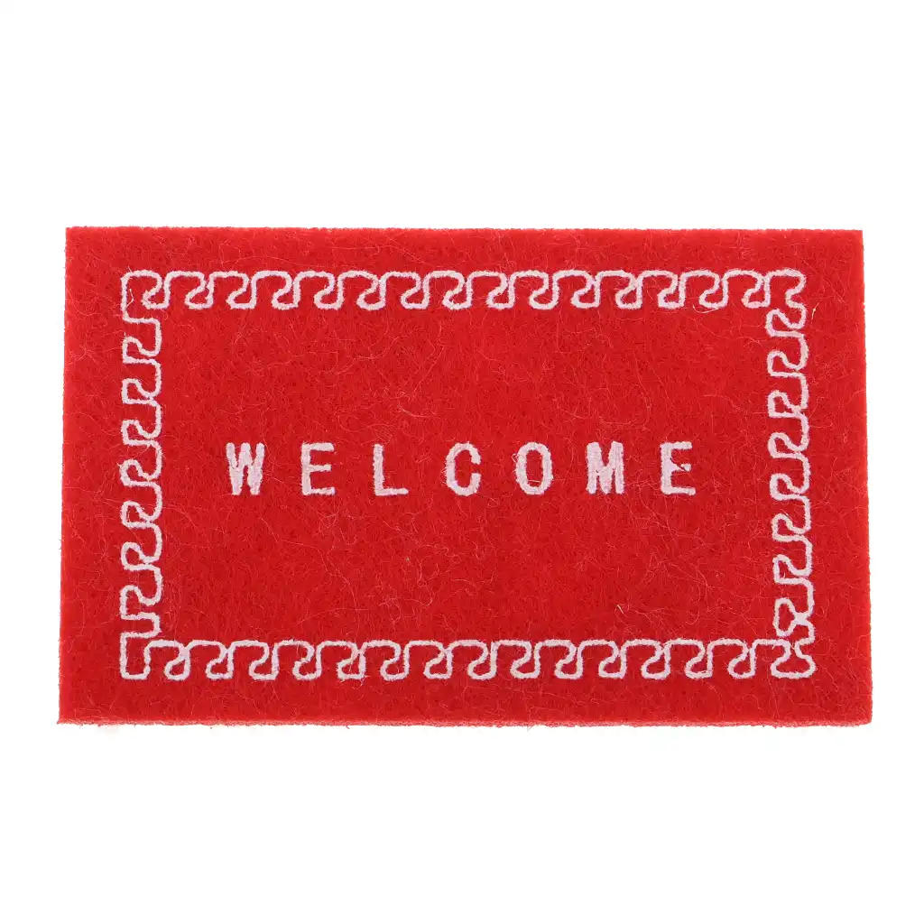 MagiDeal Door Mat Floor Rug for 1//12 Scale Dollhouse