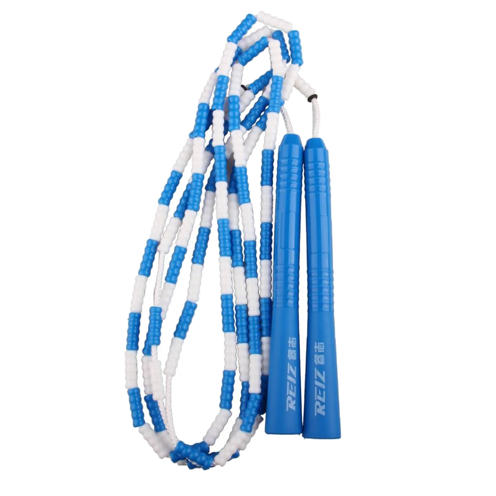 Beaded Jump Rope 280cm Fitness Skipping Rope for Kids Men and Women Beginners Indoor Outdoor Exercise Adjustable & Lightweight