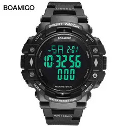 BOAMIGO спортивные часы мужские цифровые фитнес 10Bar водонепроницаемые наручные часы с хронографом для плавания и бега модные
