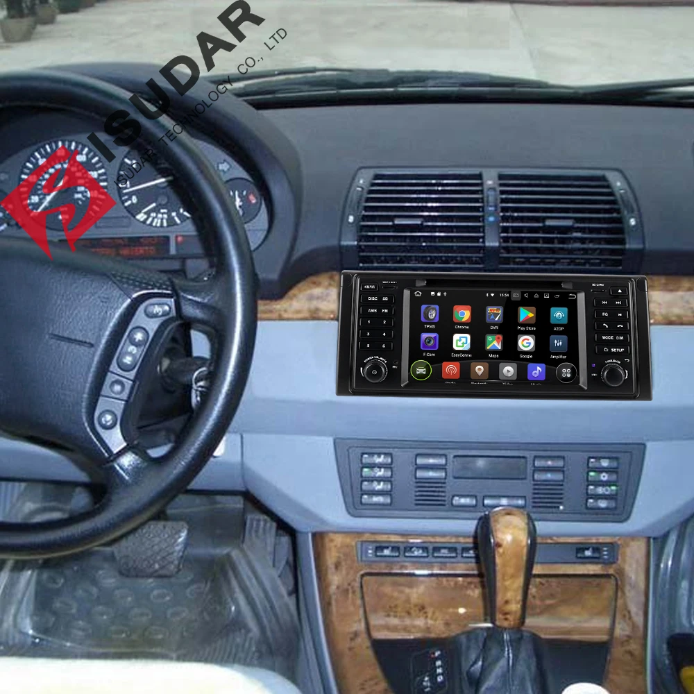 Android 7.1.1! 7 Inch In Dash Car DVD Player Multimedia For BMW/E39/X5/E53 With RAM 2GB Canbus Wifi GPS Navigation Radio FM USB