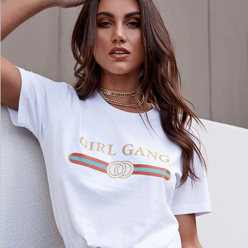 

FIXSYS 2019 Fashion Women T Shirt Casual Cotton Print O-neck Tops Funny Tshirt Loose Short Sleeve Unisex T-shirt