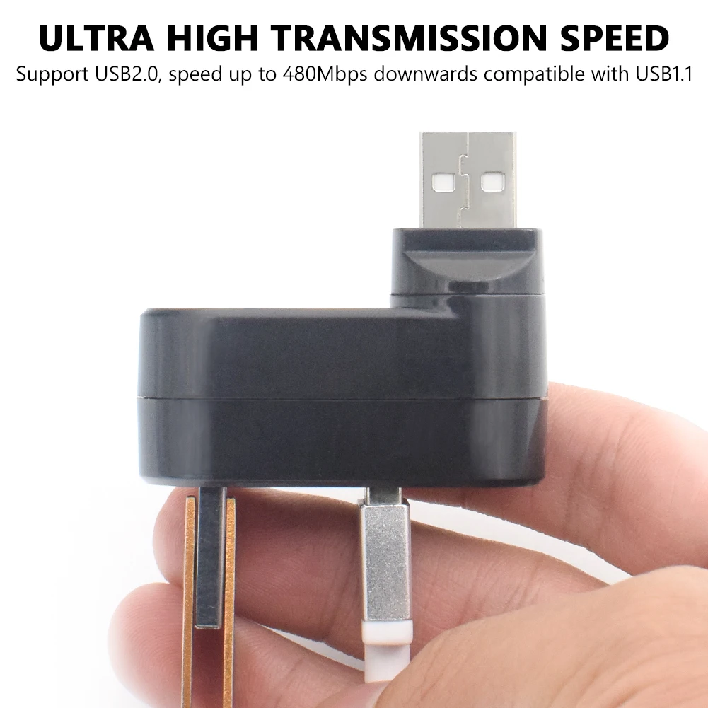 Высокоскоростной мини концентратор Usb 2 0 со штекером и 3 портами вращающийся