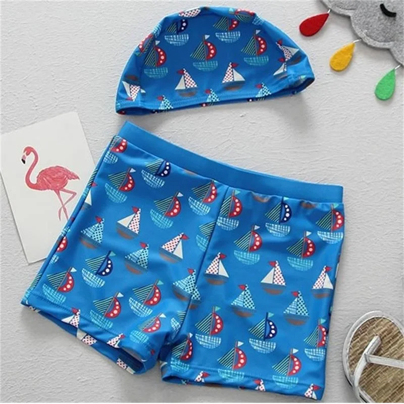 

Lovely Kids Swimming Trunks Quality Boys Children Teenagers Infant Swimwear Board Shorts Colorful Breathable Beachwear 1-7Years