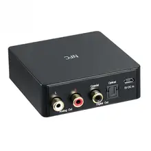 Беспроводной Bluetooth 4,2 Aptx низкая задержка NFC оптический SPDIF коаксиальный оптический выход RCA 3,5 аудио сплиттер, мм Музыкальный ТВ приемник DAC