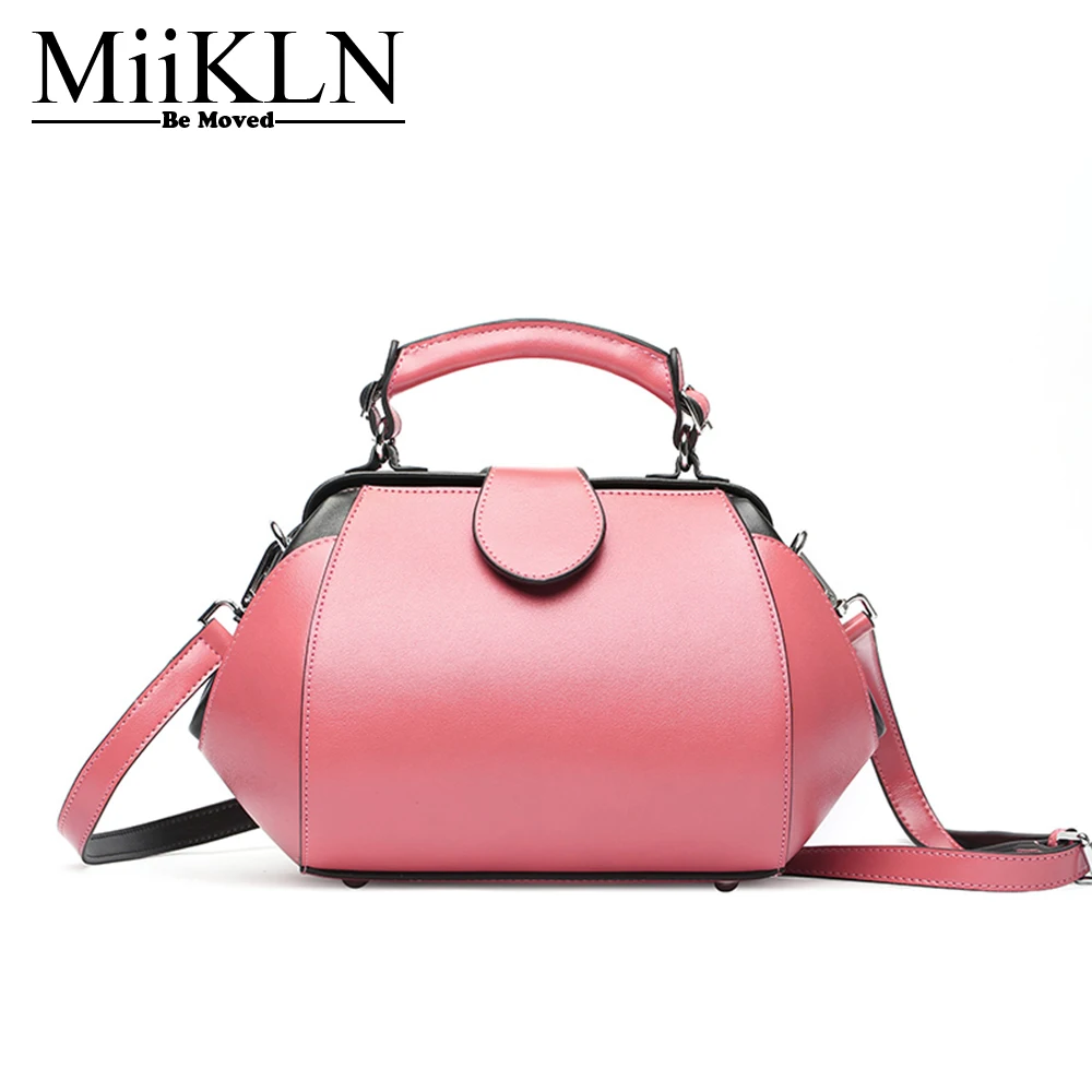 

MiiKLN Pick Yellow Green Black Beauty Color Women Bags Cow Leather Soft Split Leather Shoulder Bags Solid Handbags