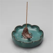 Керамичсекий стул ладан горелка синий фарфор подставка для ароматических палочек Броня курильница домашний чайный Декор