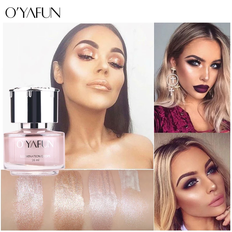 

Oyafun Makeup Highlighter Brighten Easy to wear Long Lasting Powder Palette Bronzer Glow kit Concealer