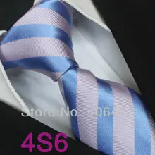 Coachella/мужские галстуки, чистый Шелковый Галстук для малышей, розовый с синими полосками, тканый галстук-галстук, галстук в деловом стиле для мужчин, нарядные рубашки, свадебные