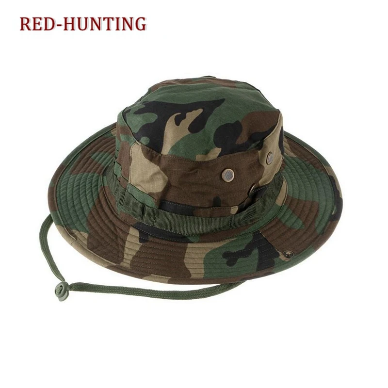 militar de camuflaje Unisex, gorra de cubo Boonie, sombrero de para pesca, senderismo, caza expediciones|Gorros de senderismo| - AliExpress