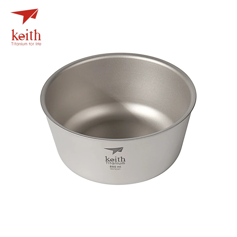 Keith 550 ml tazón de titanio ultraligero camping Vajilla pared simple y doble pared titanio puro Boles y cuencos para elegir Keith 550 ml tazón de titanio ultraligero camping Vajilla pared simple y doble pared titanio puro Boles y cuencos para elegir