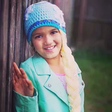 Детская ручной работы крючком Шапки, Эльза шляпа крючком шляпы, девушка шляпа Детские Опора хлопок