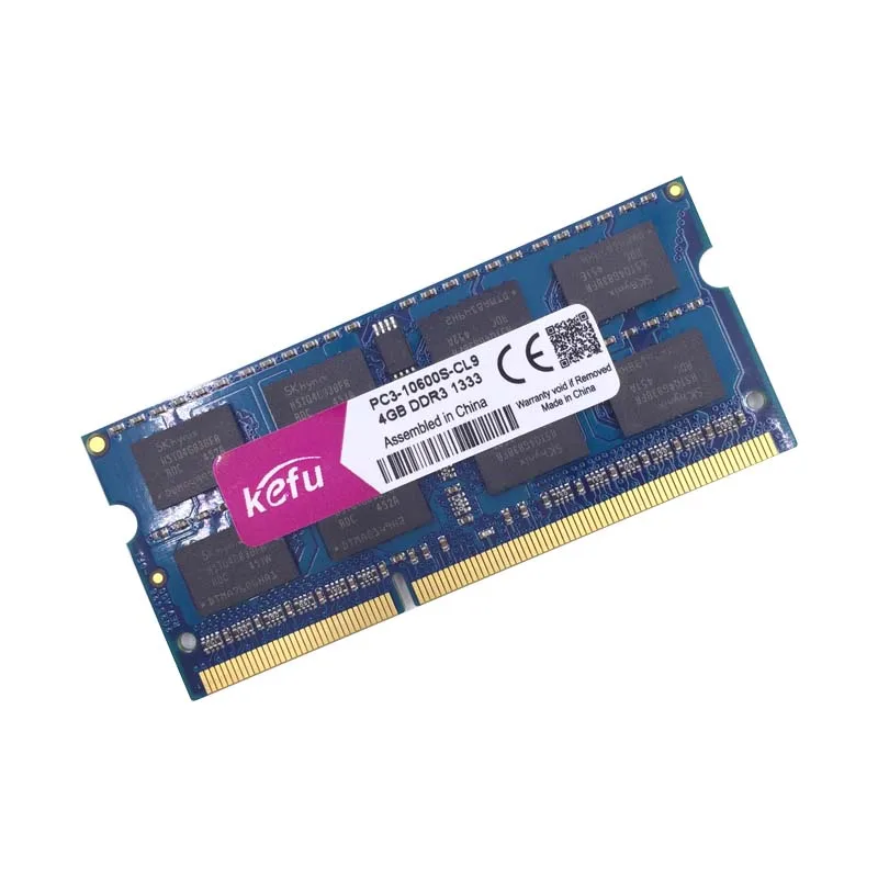 KEFU ddr3 память 4 ГБ 2 ГБ 8 ГБ 1333 PC3-10600 ноутбук so-dimm, 4 ГБ ddr3 1333 pc3 10600 sdram ноутбук, memoria ram ddr3 4 Гб 1333 МГц