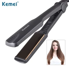 Kemei329 New Flat Iron Straightening Irons Styling Tools Professional Hair Straightener 160-220 Degree Adjustable 220v
