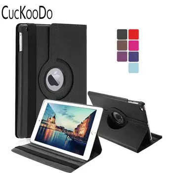 

CucKooDo 360 Rotating Magnetic Smart PU Leather Case Cover For iPad Air 2 with Wake/Sleep Function