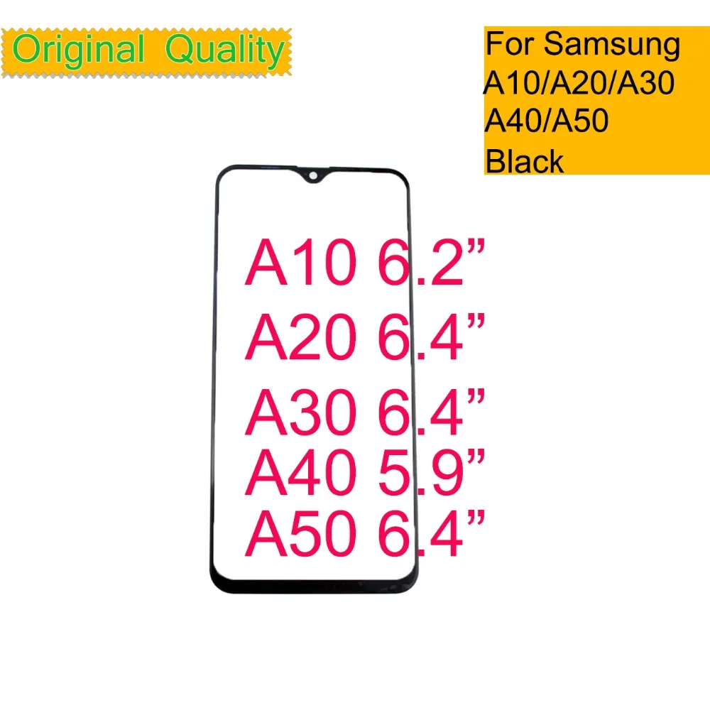 

10Pcs/lot For Samsung Galaxy A10 A20 A30 A40 A50 Touch Screen Front Glass Panel TouchScreen LCD Outer Display Lens A30 A50 A40