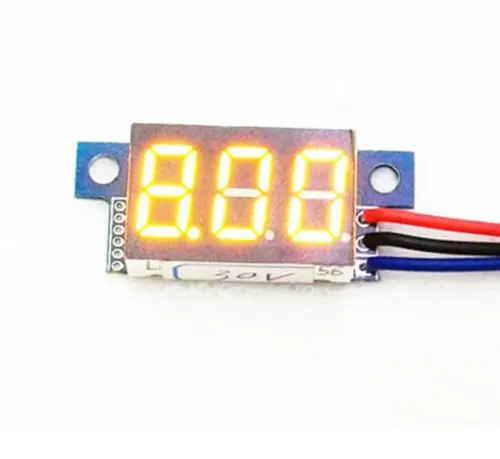 

Yellow LED Panel Meter Digital Voltmeter DC 0-30V