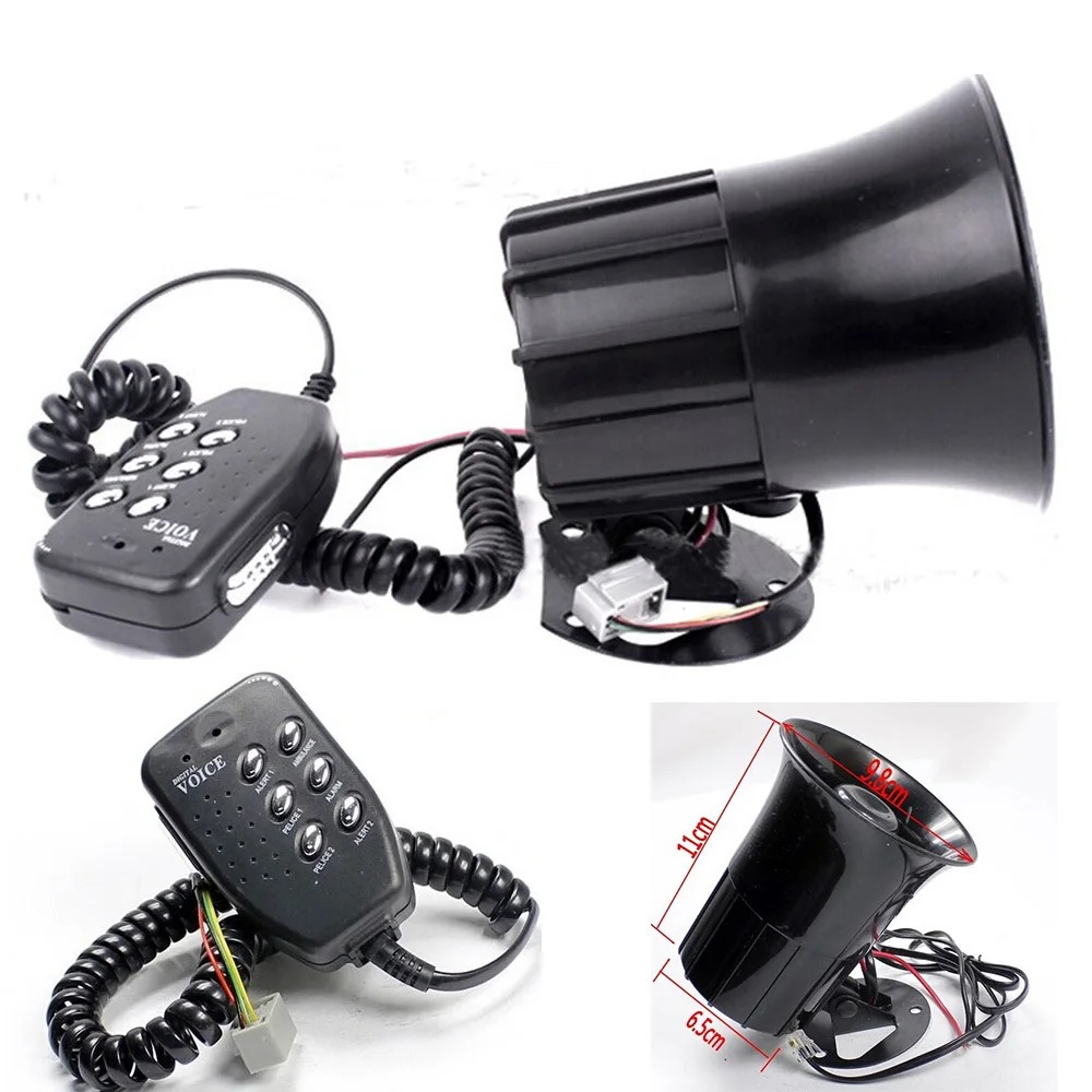 12V Vehicle Truck SUV ATV Auto Car Motorcycle Alarm Warning Siren Horn