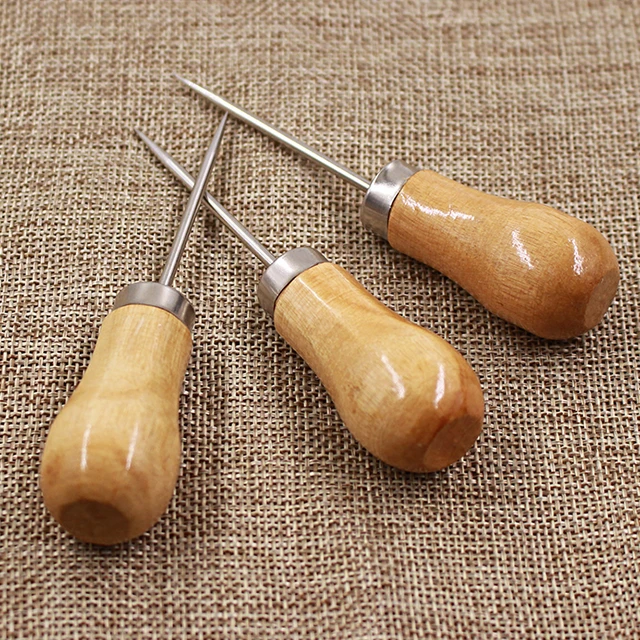 Wooden Tent Sewing Awl Shoes Repair Tool  Awl Tool Sewing Leather - 1pc  Diy Leather - Aliexpress
