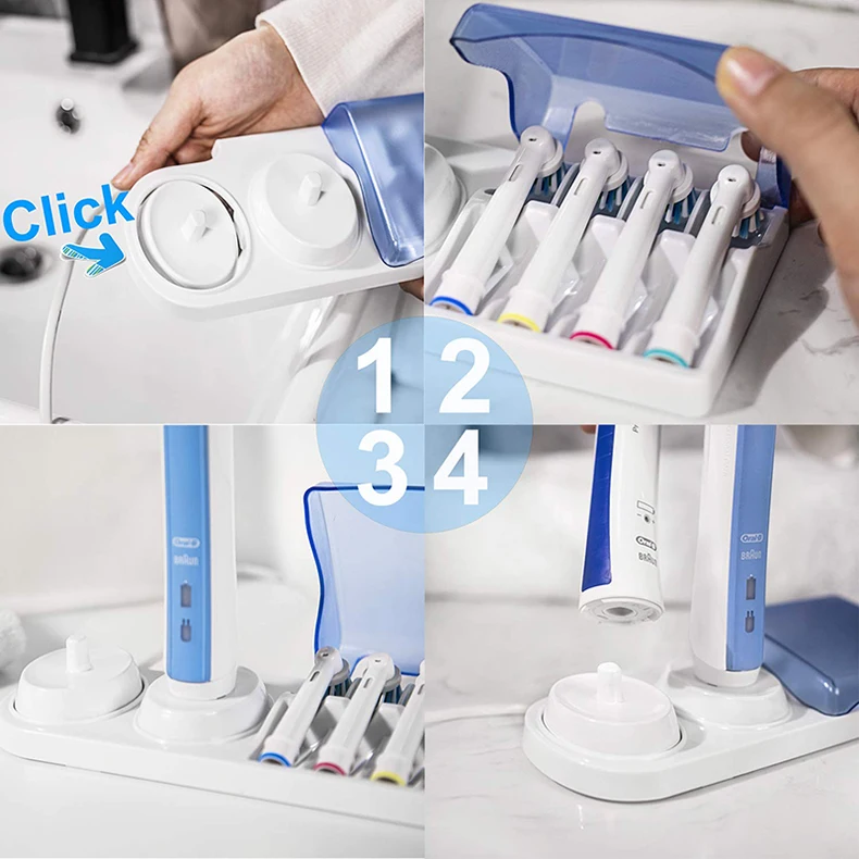 Electric Toothbrush Stander Base Hoder for Oral B Foodgrade Plastic Made Brush Head Anti-Dust Cap Travel Case (no tootuhbrush ) Electric Toothbrush Stander Base Hoder for Oral B Foodgrade Plastic Made Brush Head Anti-Dust Cap Travel Case (no tootuhbrush )