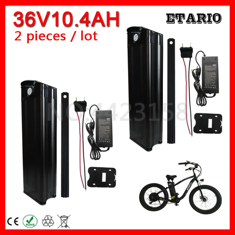 2 шт./лот 36 В 10AH Электрический велосипед Батарея Pack 36 В 10AH EBike электрический скутер литиевая Батарея с 20A BMS 2A Зарядное устройство