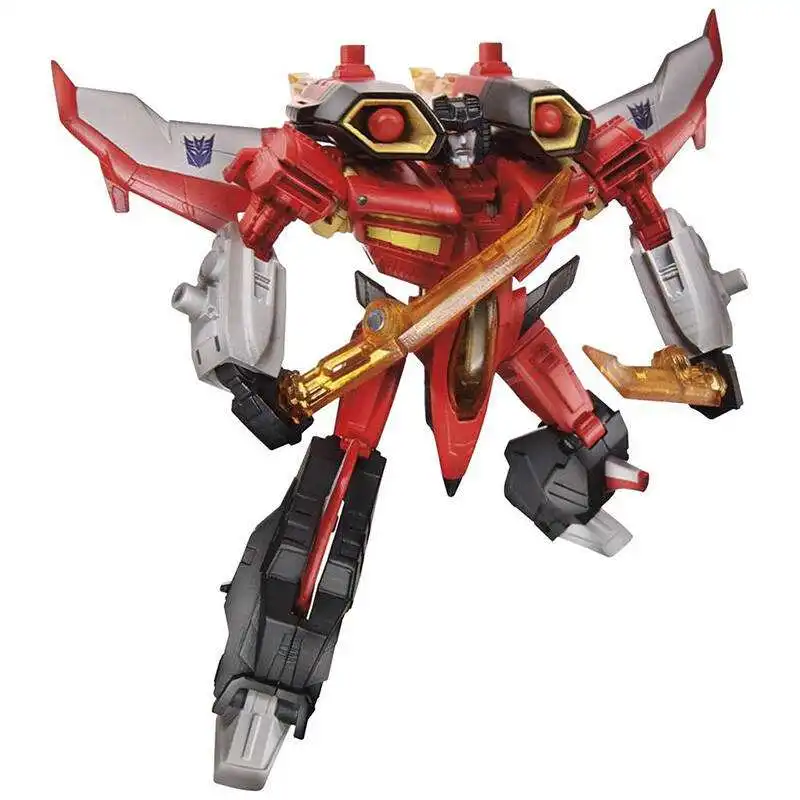 

Red Airplane Robot Action Figure Classic Toys For Boys Children Gift Without Retail Box