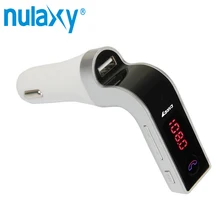 

Nulaxy FM Transmitter Hands-free Bluetooth Car Kit Wireless Mp3 Radio Modulator Audio Player Voltage LCD Display USB Car Charger
