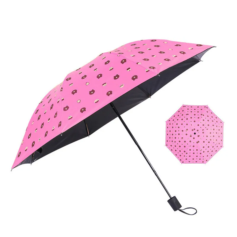 Маленький модный складной зонт дождь женский подарок для мужчин Мини карманный зонтик для девочек анти-УФ водонепроницаемый портативный
