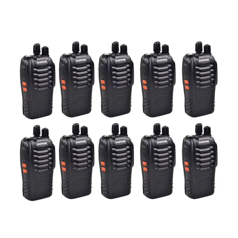 10PCS Baofeng BF 888S Walkie Talkie 5W Handheld Radio Upgrade Version for BF 777s BF 666s