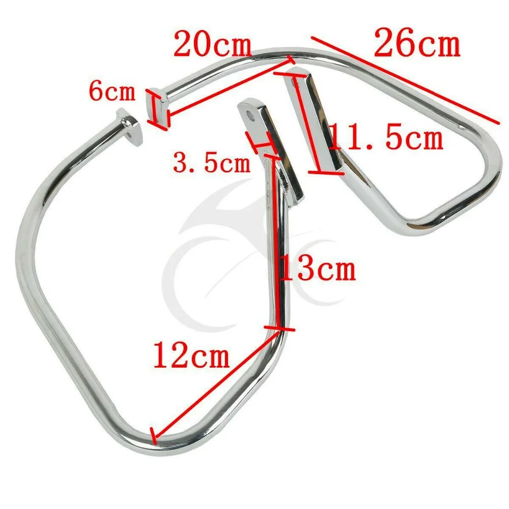 Седельная сумка для мотоцикла, сумка для седла, защита рельса, краш-бар для Harley Softail Heritage Springer FLSTS 1997-1999 1998, новинка, хром, черный