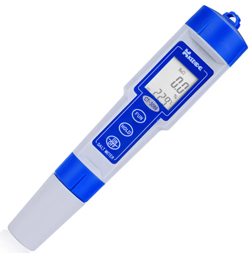 

LCD digital Waterproof Pen type Salt Meter tester 0-5.0 % & Temp 2in1 CT-3086