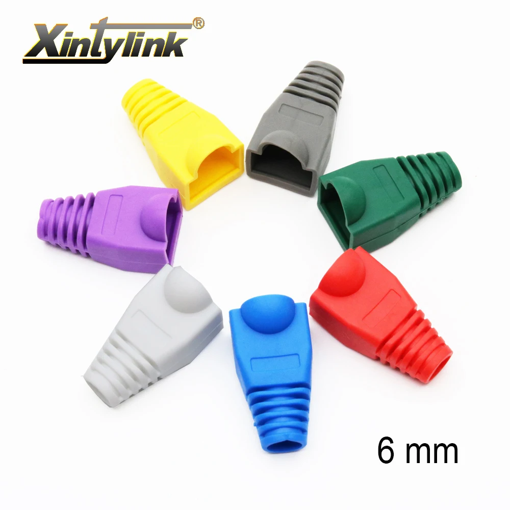 Xintylink rj45 крышка крышки коннектора cat5 cat5e cat6 сетевые сапоги lan ethernet кабель rg rj 45