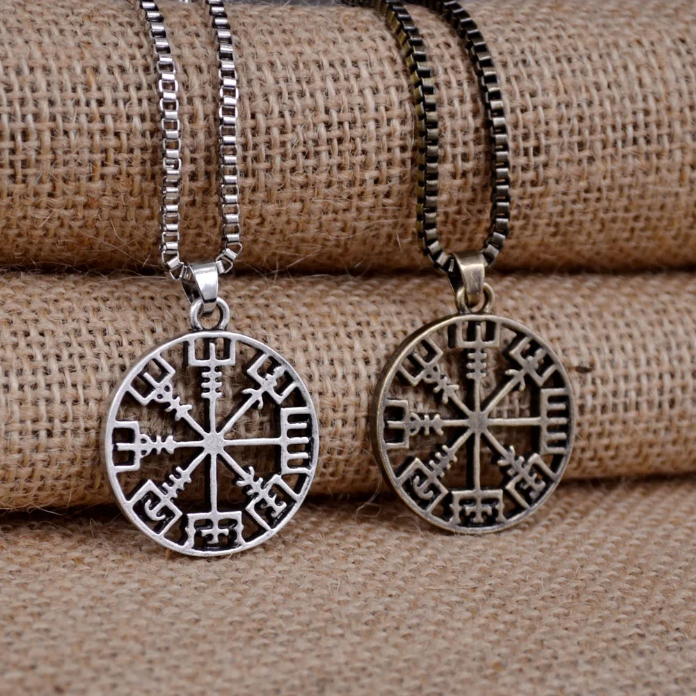 1 шт. ожерелье с подвеской в виде короны Викинг один руны викингов Vegvisir подвеска
