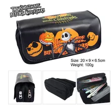Cauchemar Avant Noël Cosplay Crayon Stylo Cas Portefeuille Sac Cosmétique Make Up Sac Pochette De Rangement