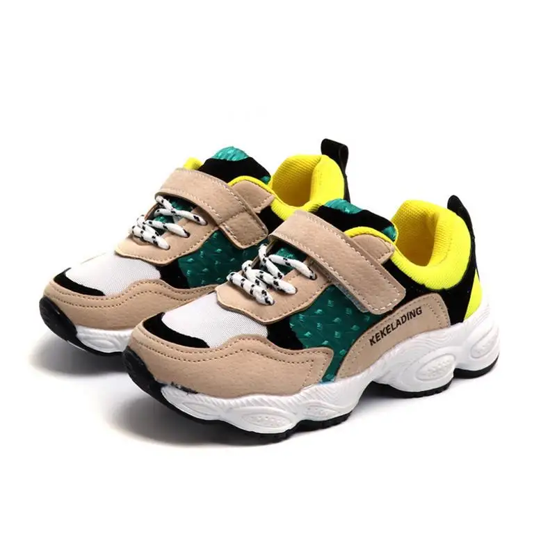 

HaoChengJiaDe Kids Sneakers Mesh Casual Shoes Baby Boys And Girls Lace up Breathable Flats Big Kids Footwear Shoes For Children