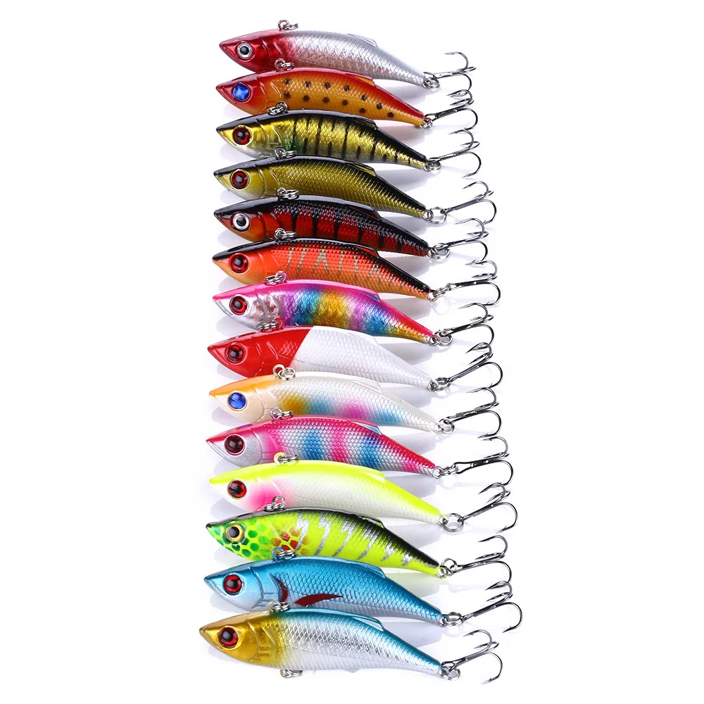 Chocalho Grupo Pesca Sinking Atração Vib Vibração Isca Misturado Artificial Pesqueiro Crankbaits Wobblers 52 Pcs 3 Cheap Iscas artificiais