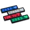 Badge de nom LED, 11*44 Pixels, avec aimant d'affichage de la température et signe de Message à défilement à broche, étiquette de nom Led Rechargeable pour événement ► Photo 3/6